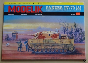 Panzer IV/70 (A), niemiecki niszczyciel czołgów z II wojny światowej, 1:25, Modelik Nr 18/09, model kartonowy