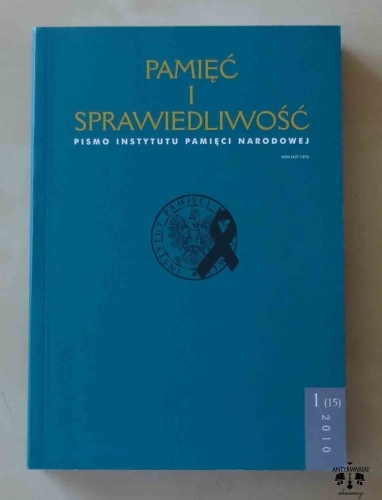 Pamięć i sprawiedliwość, Pismo Instytutu Pamięci Narodowej, 1(15) 2010.jpg