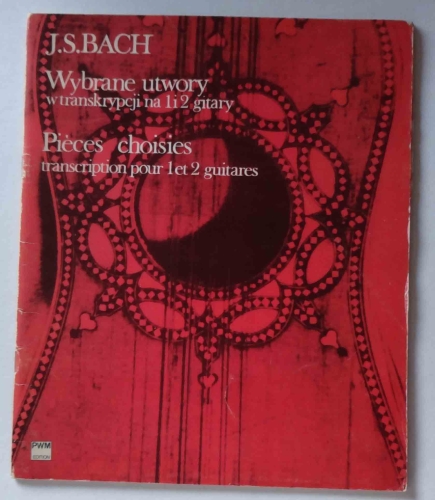 J.S.Bach, Wybrane utwory w transkrypcji na 1 i 2 gitary, nuty.jpg