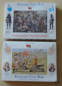 English Civil War - Royalist & Parliament Musketeers, A Call To Arms Plastic Figures 1/32 scale