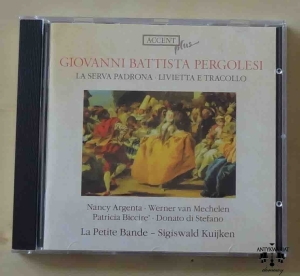 Giovanni Battista Pergolesi, La Serva Padrona, Livietta e Tracollo , płyta CD