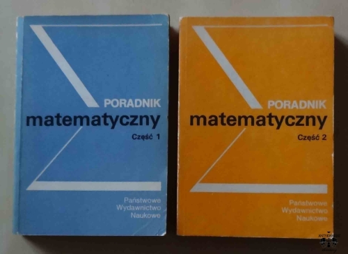 Poradnik matematyczny, część 1 i część 2.jpg