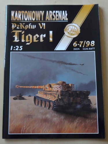 PzKpfw VI Tiger I, skala 1:25, Kartonowy Arsenał 6-7/98, model kartonowy.jpg