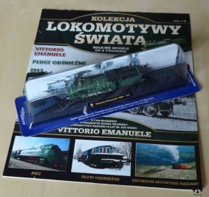 Parowóz Vittorio Emanuele z zeszytem Kolekcja Lokomotywy Świata 36, model plastikowy