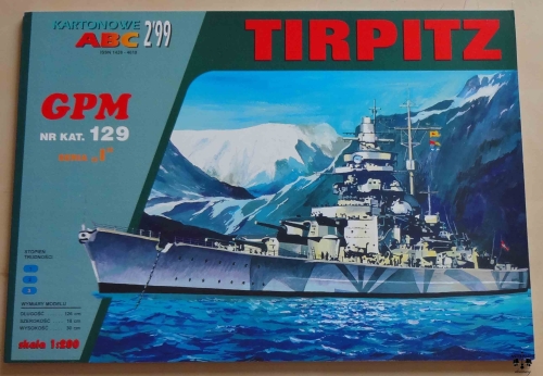 Tirpitz, Kartonowe ABC 2'99, GPM nr kat. 129, seria "I", model kartonowy.jpg