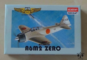Mitsubishi A6M2 Zero, 16 WWII 50 Anniversary Collection, 1/144th Scale, Academy Minicraft 4416, model plastikowy