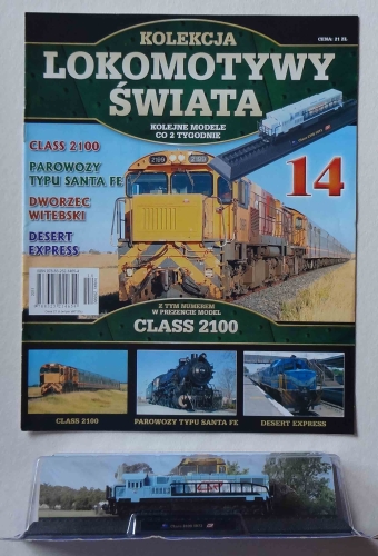 Lokomotywa Class 2100, Kolekcja Lokomotywy Świata nr 14, model plastikowy.jpg