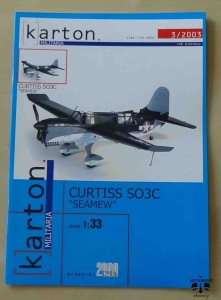 CURTISS SO3C "SEAMEW", Karton Militaria 3/2003, skala 1:33, model kartonowy