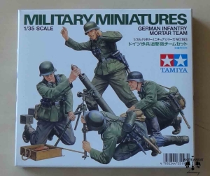 German Infantry Mortar Team, Military Miniatures 1/35 Scale, Tamiya 35193 600, model plastikowy
