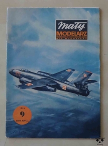 Odrzutowy samolot bombowy Ił-28, skala 1:50, Mały Modelarz 9/1976, model kartonowy