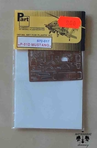 Elementy fototrawione do P-51D Mustang