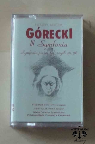 Henryk Mikołaj Górecki, III Symfonia, Symfonia pieśni żałobnych na sopran i orkiestrę Op. 36, kaseta magnetofonowa.jpg