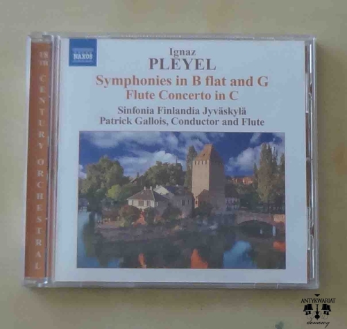 Ignaz Pleyel, Symhonies in B flat and G, Flute Concerto in C, płyta CD.jpg